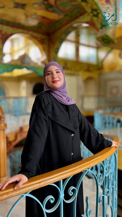 Abaya Prada Soulef – Élégance Noire et Intemporelle pour Femme Voilée