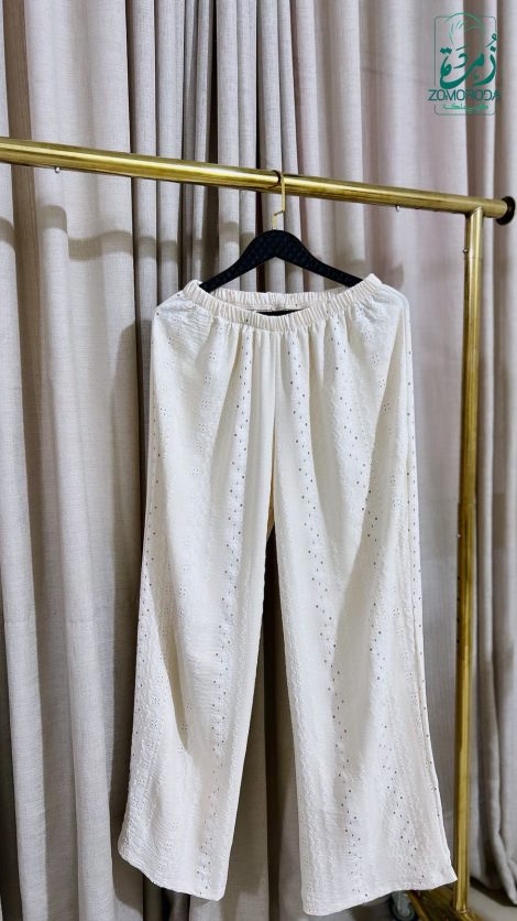 Pantalon Large Froissé – Élégance Décontractée pour Femme